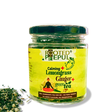 Load image into Gallery viewer, Lemongrass Ginger Green Tea | Detox Herbal Blend | Immunity & Digestion Support | 50g