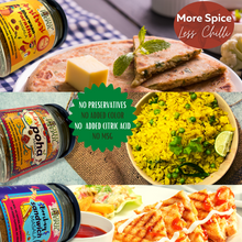 Load image into Gallery viewer, Complete Breakfast Combo- Indori Poha Masala + Bombay Sandwich Masala + Amritsari Bharwan Paratha Masala + Artisanal Chai Masala