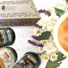 Load image into Gallery viewer, Gift Box - Smoked Tandoori Chai Masala, Spiced Turmeric Latte & Kashmiri Kahwa Tea