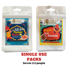 Load image into Gallery viewer, Single Use Combo : Punjabi Dal Makhani Masala & Dilliwala Paneer Butter Masala