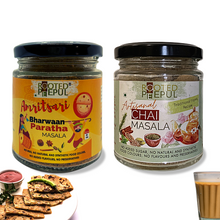 Load image into Gallery viewer, Chai Paratha Combo: Amritsari Bharwan Paratha Masala & Artisanal Chai Masala