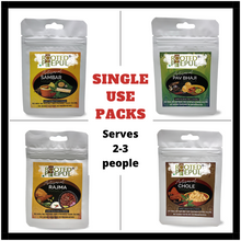 Load image into Gallery viewer, Single Use Combo : Chole Masala, Pav Bhaji Masala, Sambar Masala, Rajma Masala