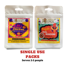 Load image into Gallery viewer, Single Use Combo : Punjabi Dal Makhani Masala & Delhi Butter Chicken Masala