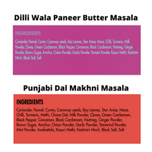 Load image into Gallery viewer, Single Use Combo : Punjabi Dal Makhani Masala & Dilliwala Paneer Butter Masala