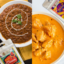 Load image into Gallery viewer, Single Use Combo : Punjabi Dal Makhani Masala & Delhi Butter Chicken Masala
