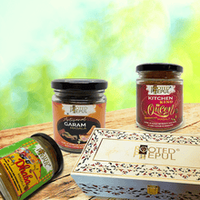 Load image into Gallery viewer, Gift Box - Kitchen Queen Masala, Garam Masala, Dhaba Masala