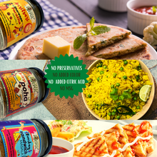 Load image into Gallery viewer, Breakfast Combo: Indori Poha Masala, Bombay Sandwich Masala, Amritsari Paratha Masala (75 Gms x3)