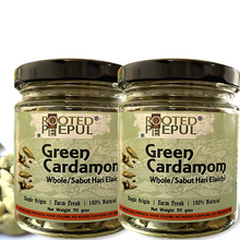 Load image into Gallery viewer, Green Cardamom | Elaichi | 8mm | Glass Bottle