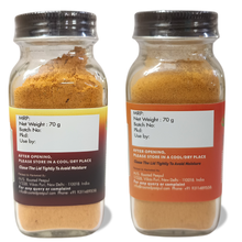 Load image into Gallery viewer, Rooted Peepul Peri Peri combo: Hot Peri Peri Seasoning (70g), Zesy Peri Peri Seasoning (70g)
