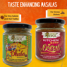 Load image into Gallery viewer, Taste Maker Combo: Kitchen Queen Masala &amp; Dhaba Masala ( 75g X 2 )

