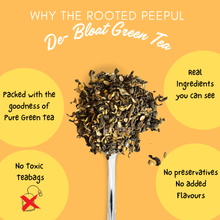 Load image into Gallery viewer, Debloat Herbal Green Tea | Coriander Fennel Cumin Ajwain Blend | Digestion &amp; Gut Support | Detox Bloating Relief Tea

