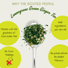 Load image into Gallery viewer, Lemongrass Ginger Green Tea | Detox Herbal Blend | Immunity &amp; Digestion Support | 50g

