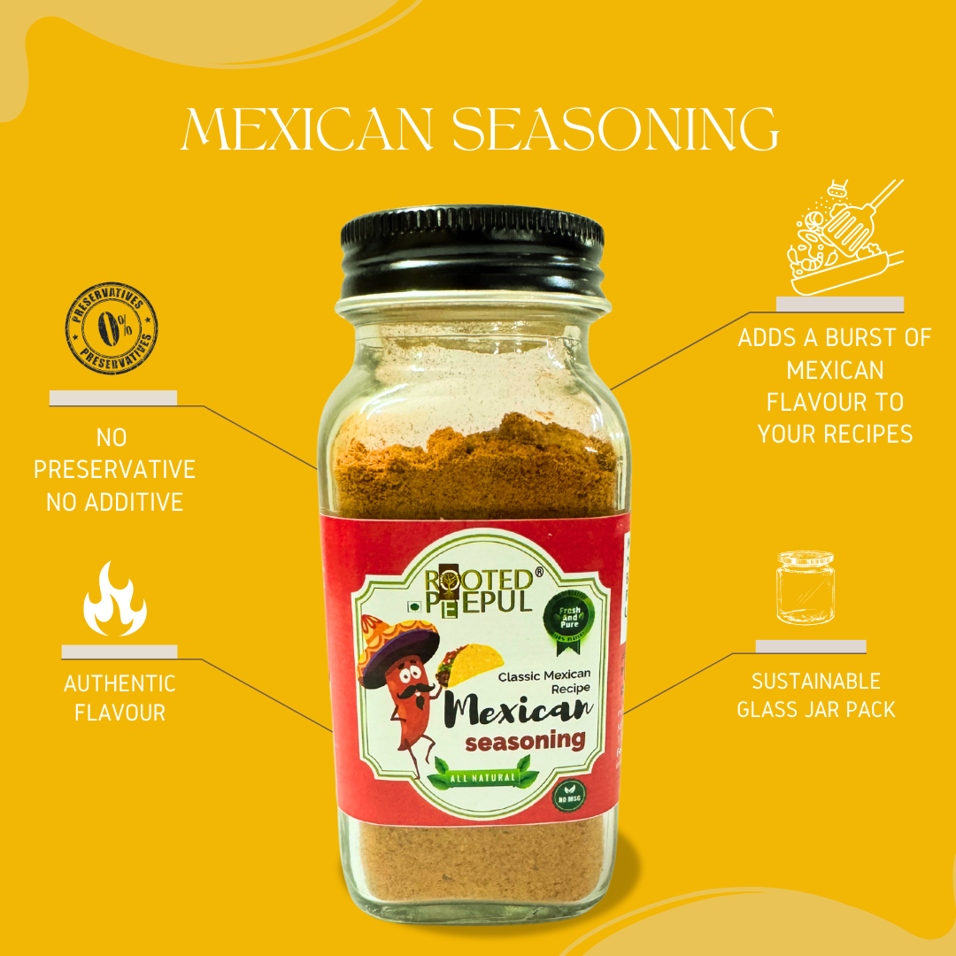 Rooted Peepul Mexican Seasoning – 70g Spicey, Hot All-Natural Tex-Mex  Spice Blend