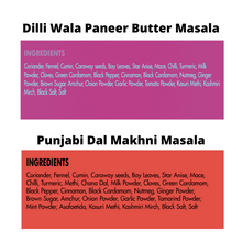 Load image into Gallery viewer, Single Use Combo : Punjabi Dal Makhani Masala &amp; Dilliwala Paneer Butter Masala
