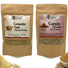 Load image into Gallery viewer, Jeera Dhaniya Powder Combo: Cumin Powder + Coriander Powder
